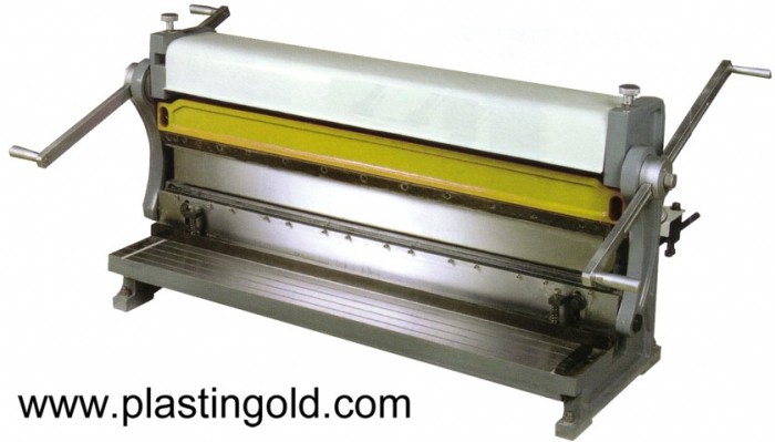 Calandra combinada con cizalla y plegadora modelas:  Sar 750 y SAR 1000 - Plastin Gold